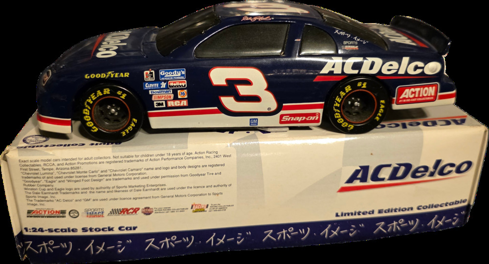 1996 Dale Earnhardt 3 ACDelco Suzuka Japan Action 1:24 Bank Nascar